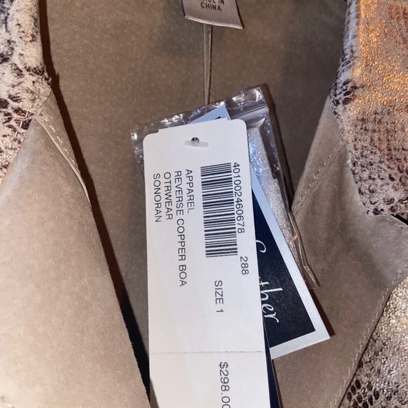 Brand New With Tags Reversible Neiman Marcus Jacket Metallic Copper Boa Peacoat - Picture 3 of 6